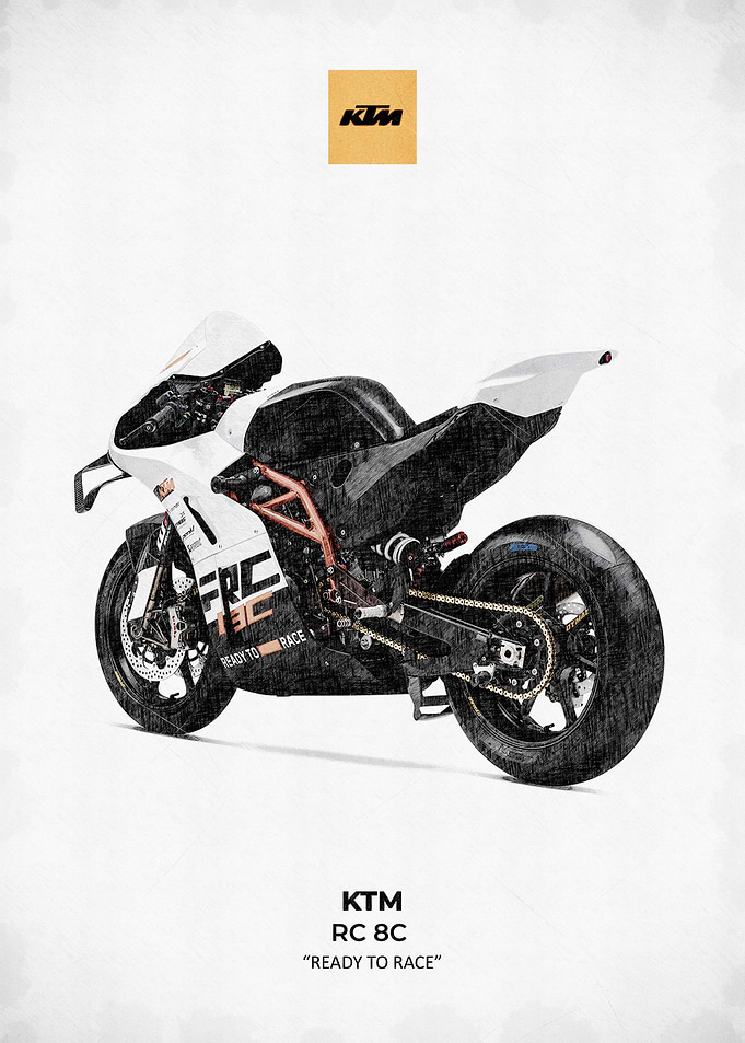 KTM RC 8C corner side Motorcycle