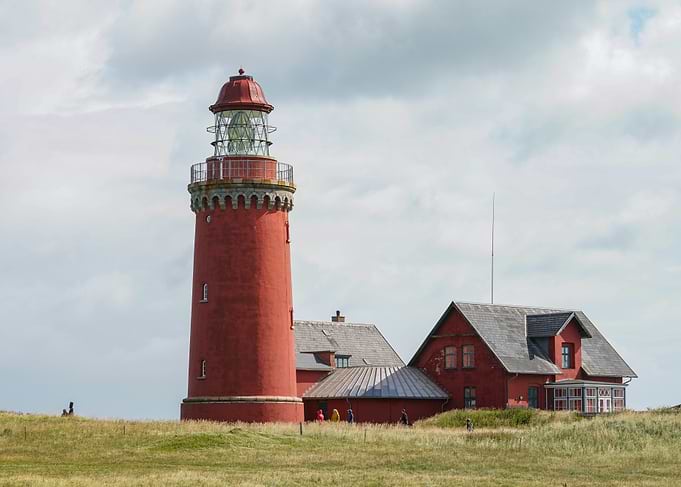 Red Brick Lighthouse (Bovbjerg Fyr, west coast of Jutland)