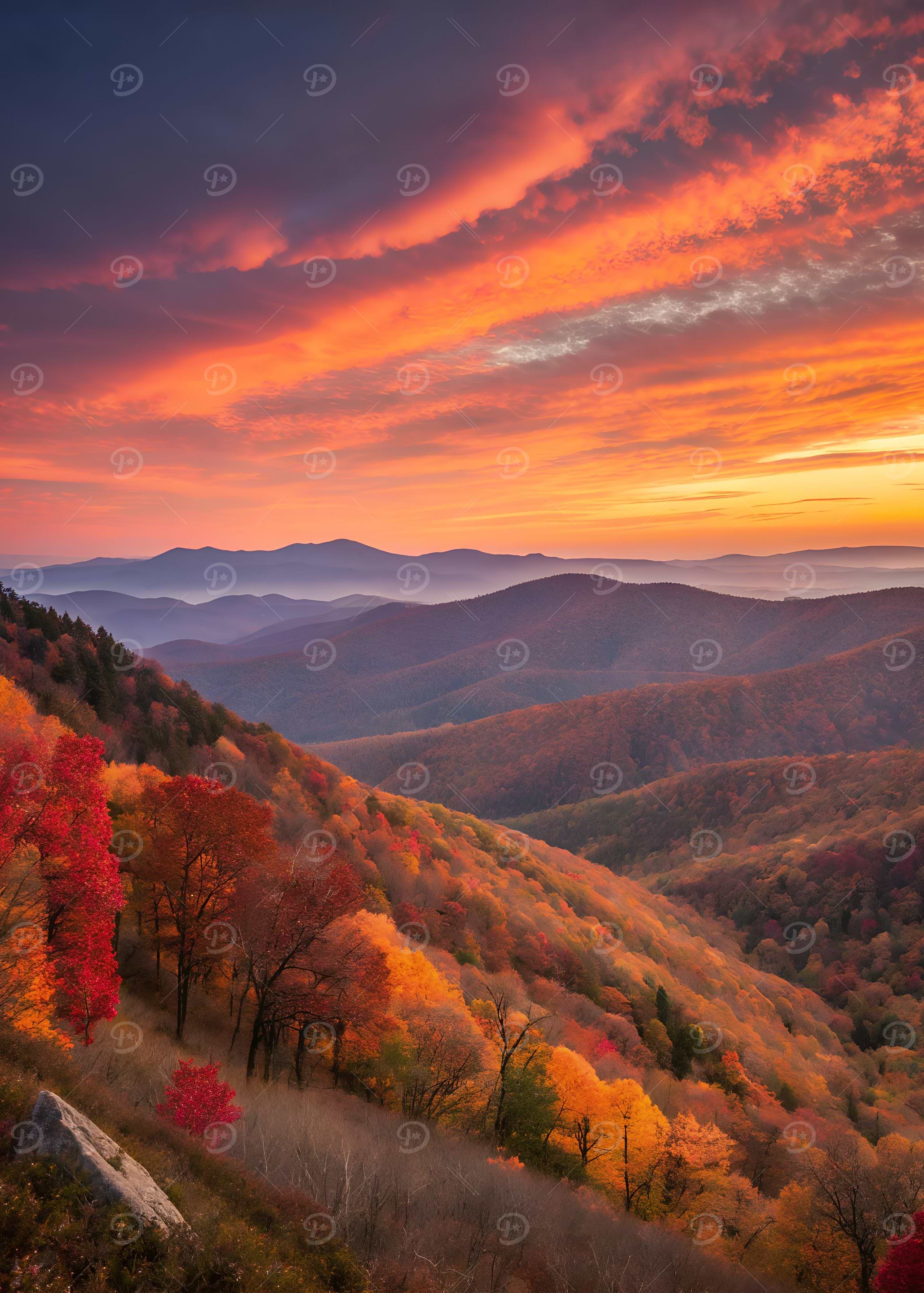 Autumn Mountain Sunrise