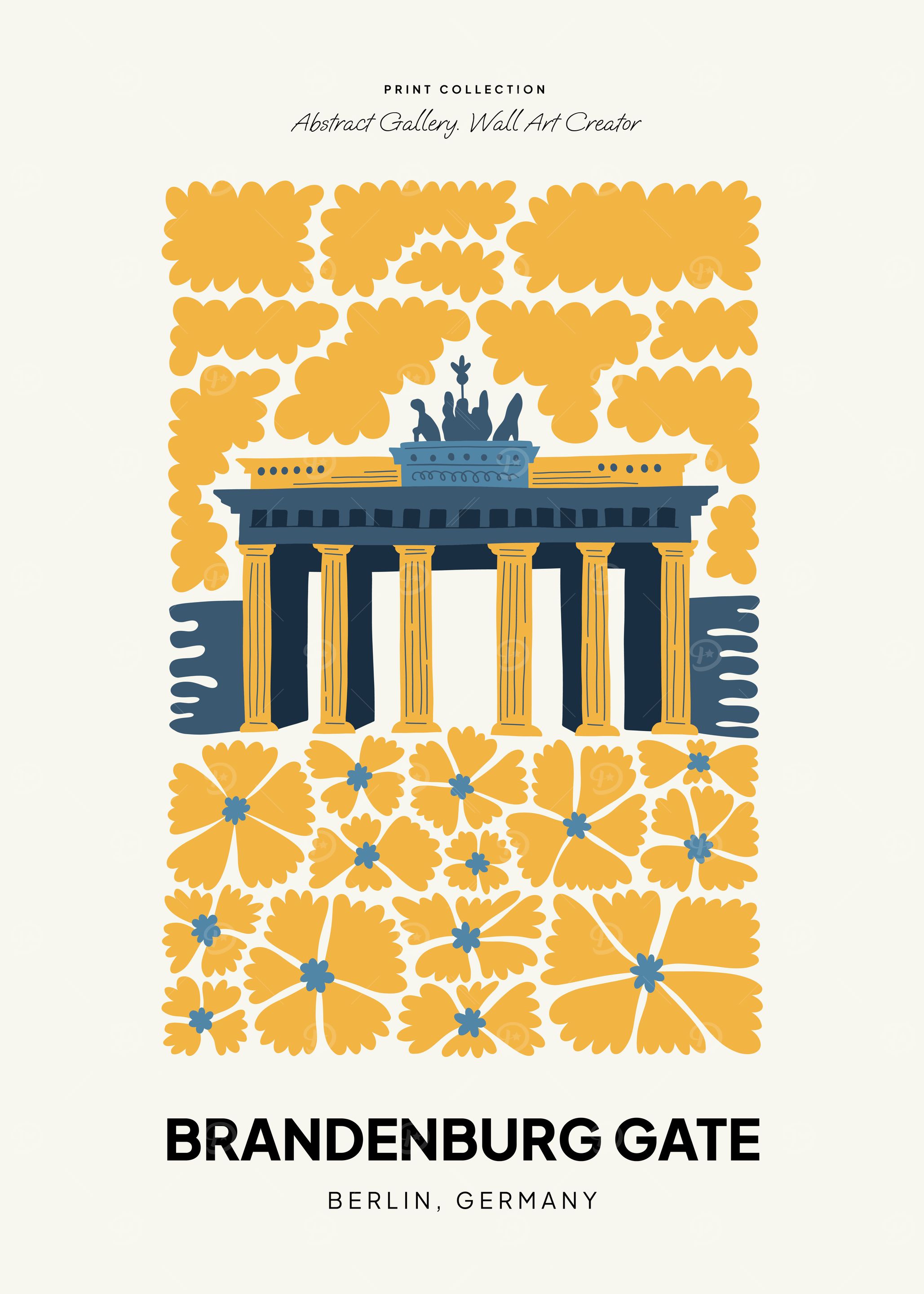 Brandenburg Gate Illustration