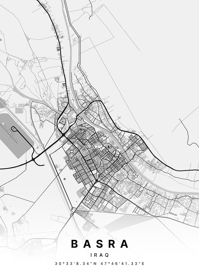 Basra Iraq City Map