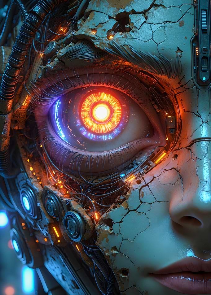 Cybernetic Eye Close-up