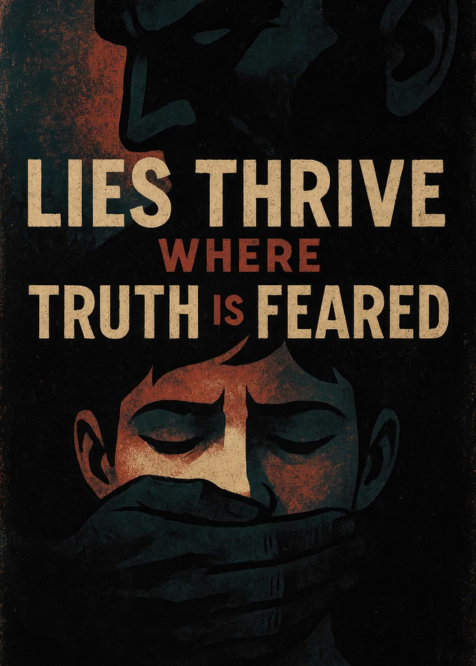 Lies Thrive Where Truth is Feared