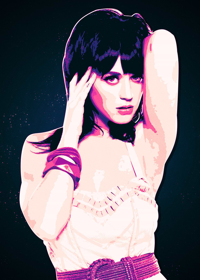 Katy Perry Pop Art Portrait