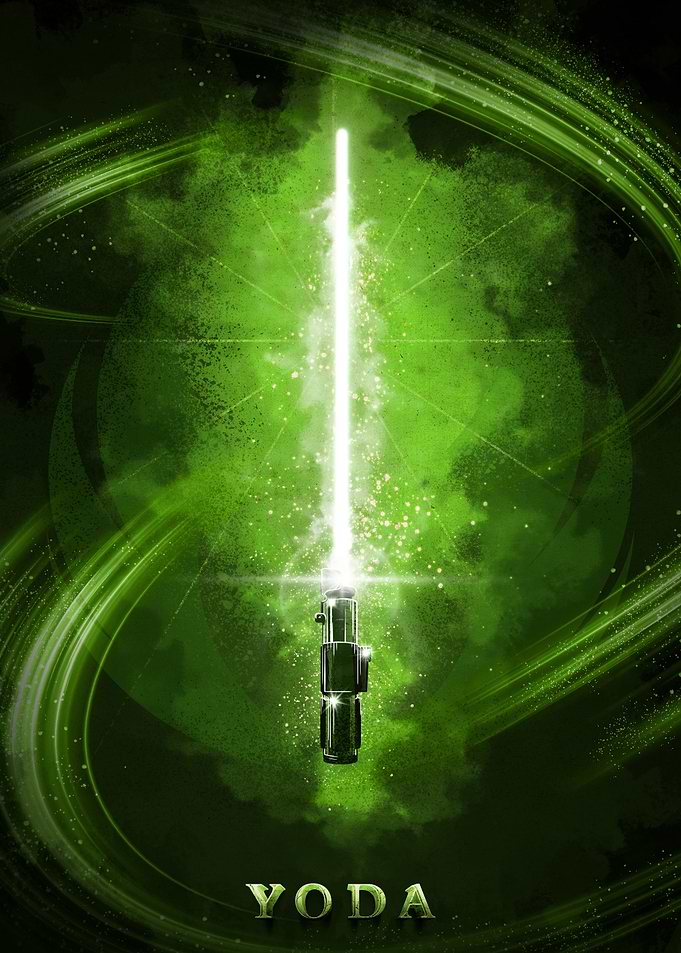 Yoda's Lightsaber (textra design)