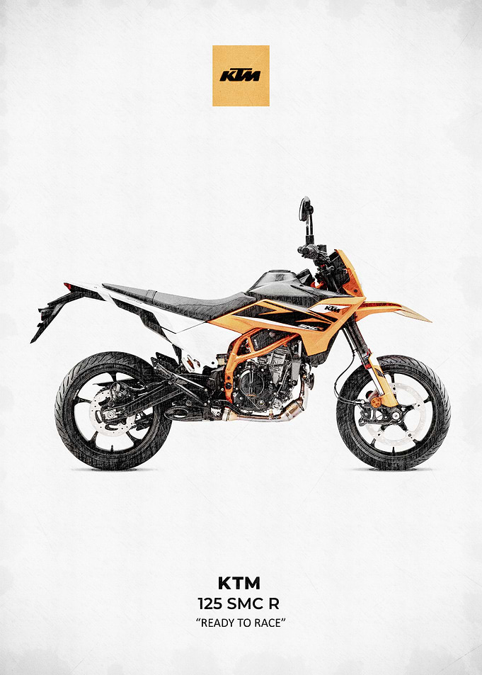KTM 125 SMC R in sketch