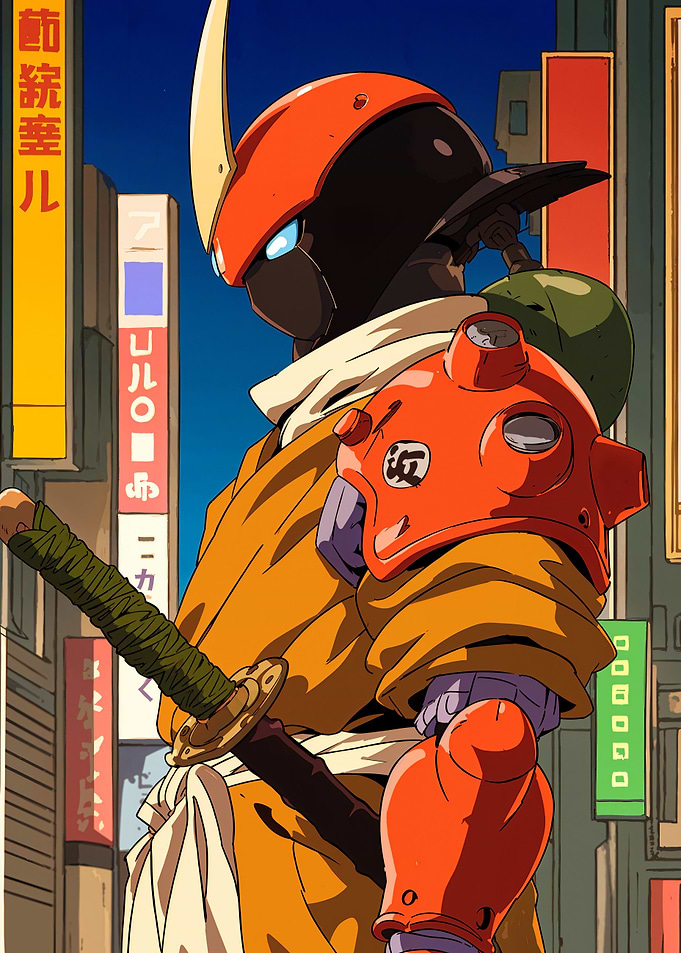 Cyberpunk Samurai