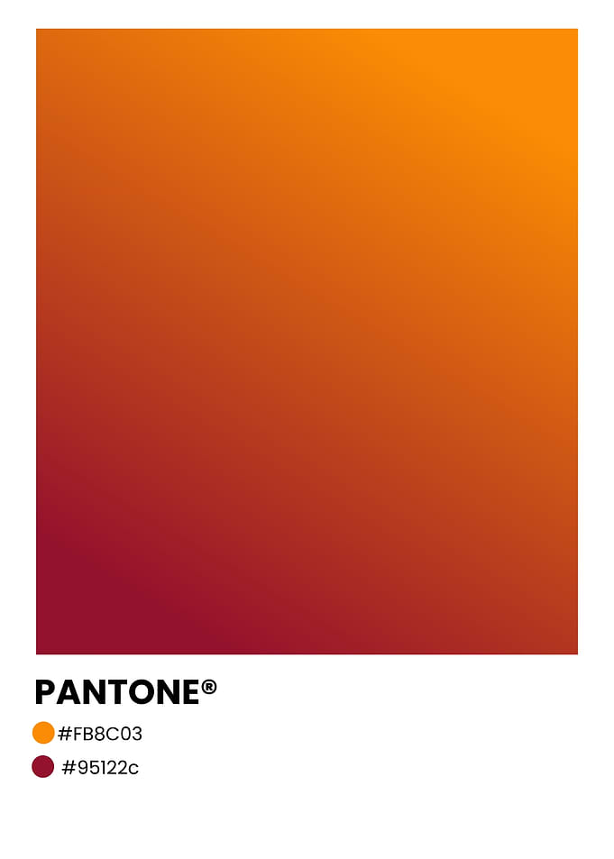 Pantone Color Gradient