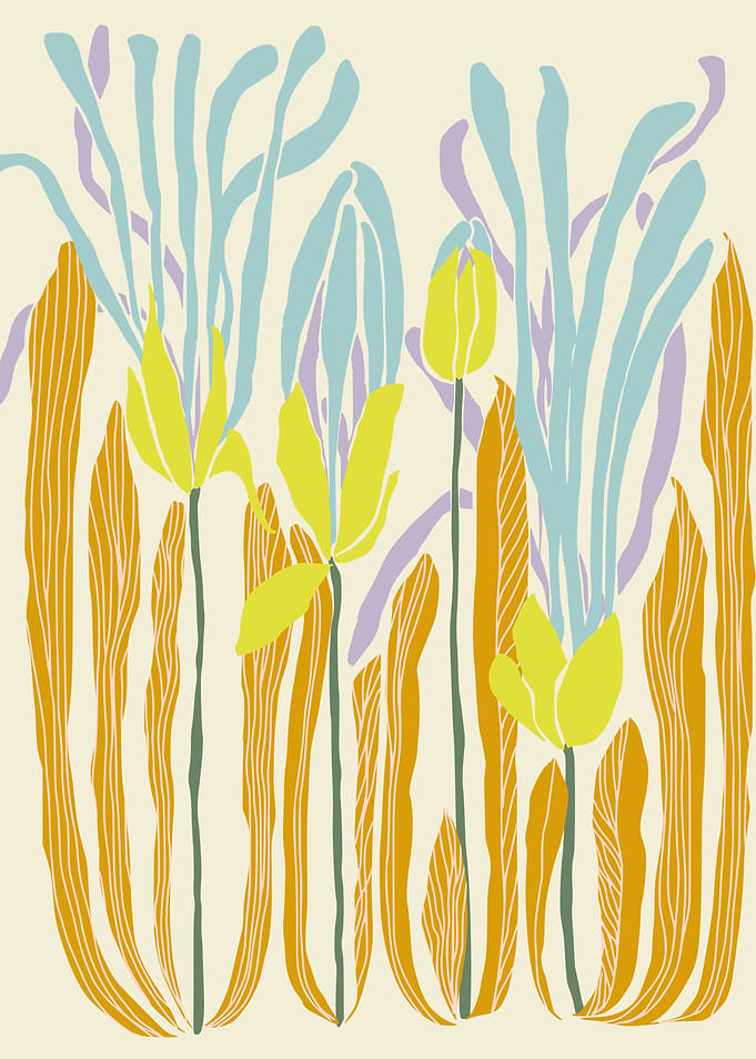 Abstract Floral Art Print