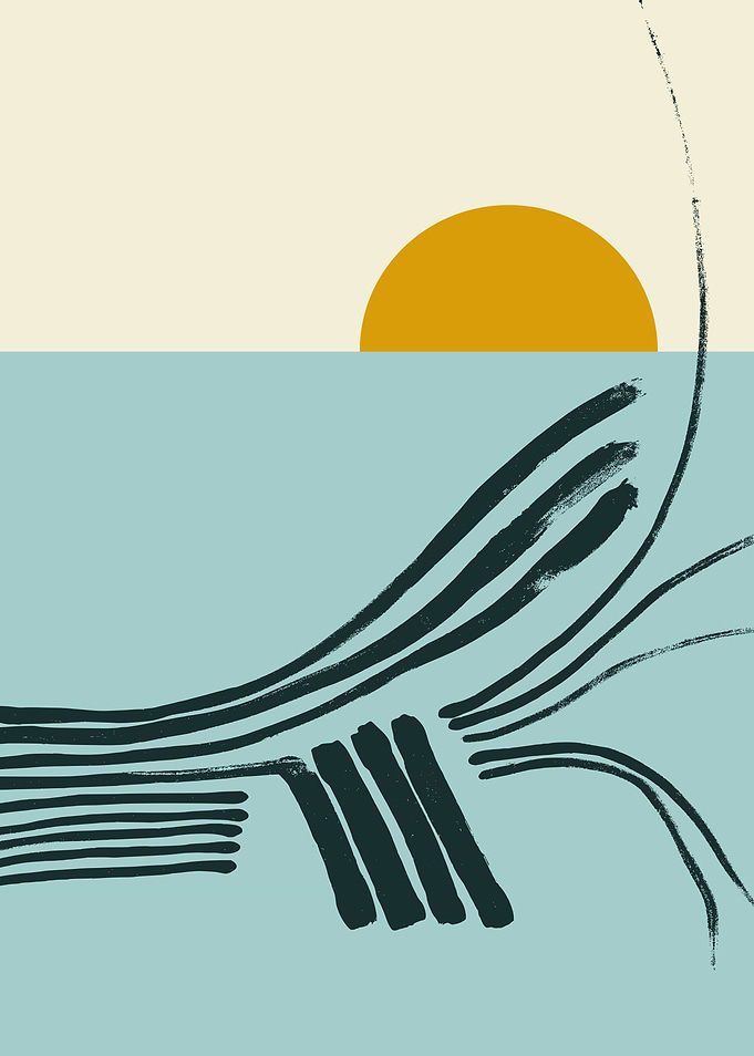 mellow anticipation Sunset by the sea