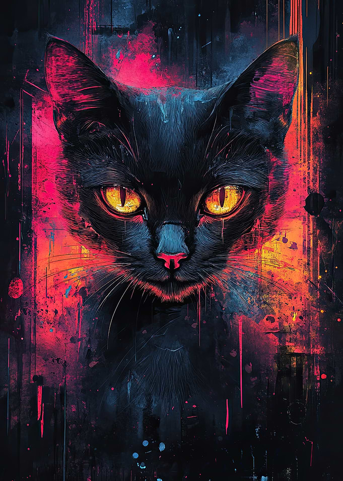 Black Cat Portrait