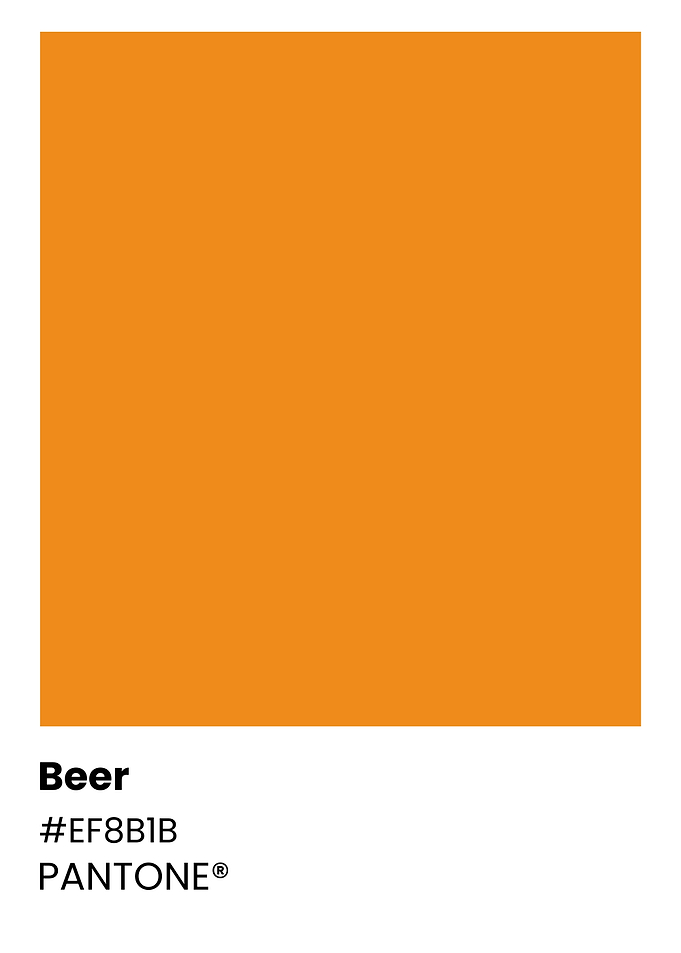 Pantone Color Chart - Beer