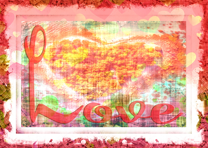 Love Heart Abstract Art