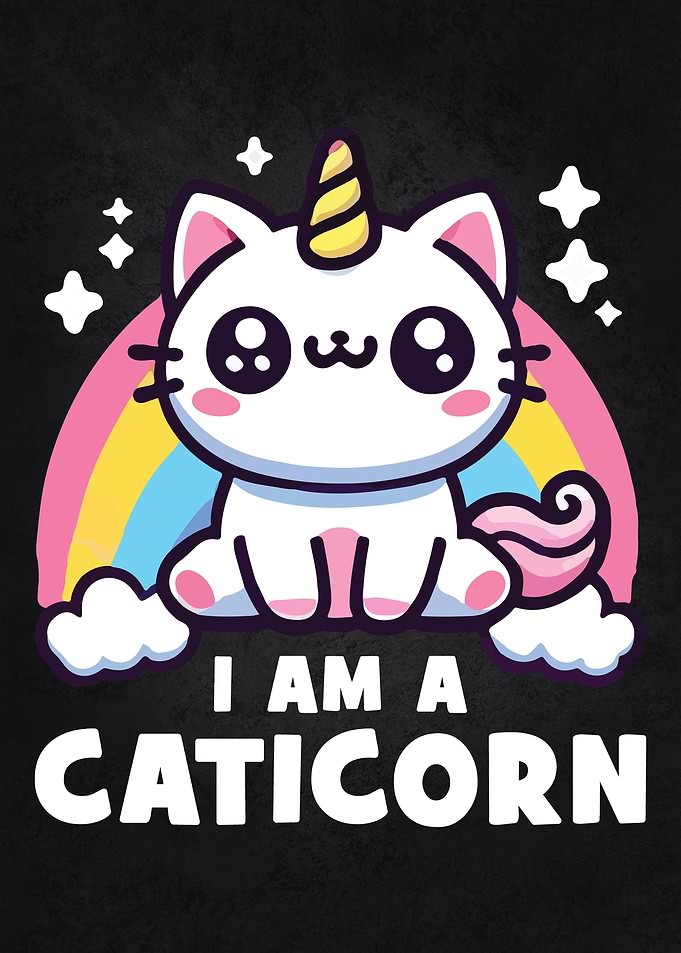I Am a Caticorn – Cute Rainbow Cat Unicorn Kawaii