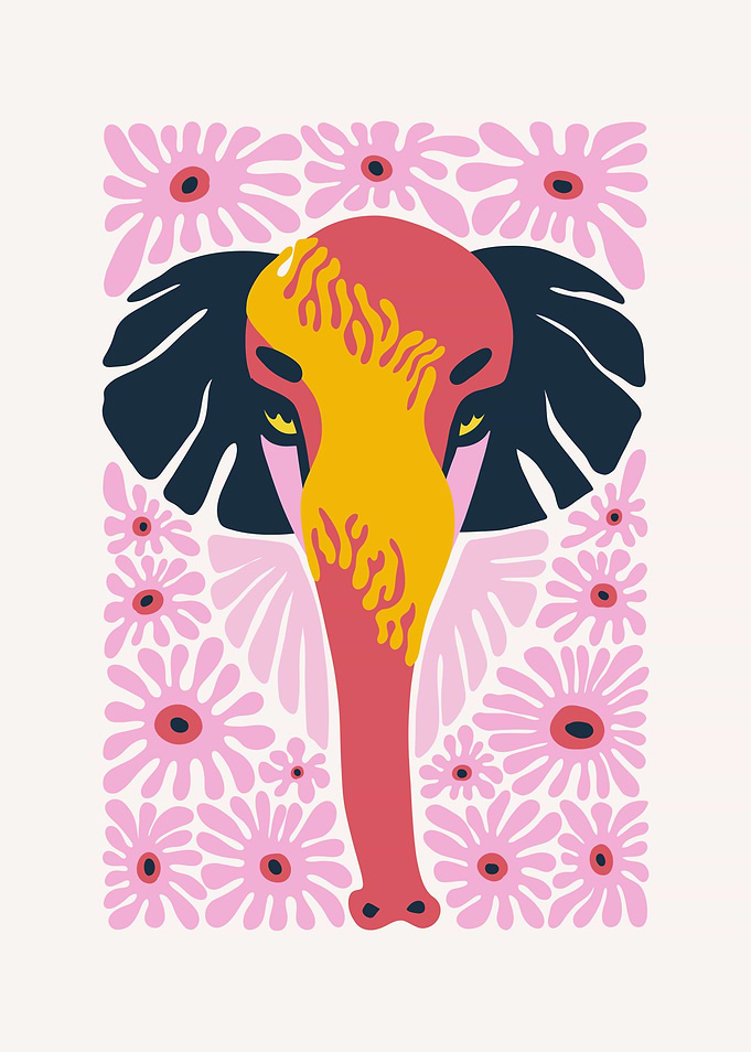 Elephant in Bloom