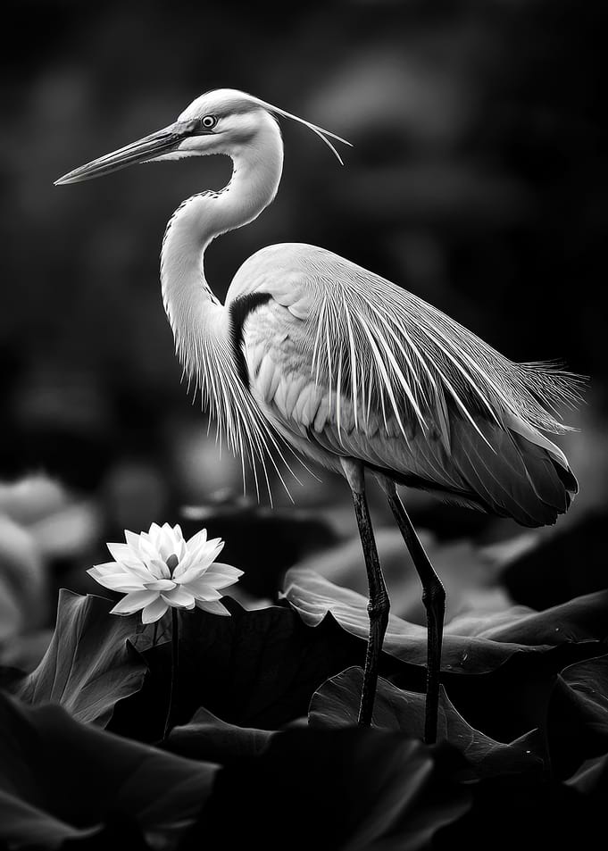 Heron and Lotus