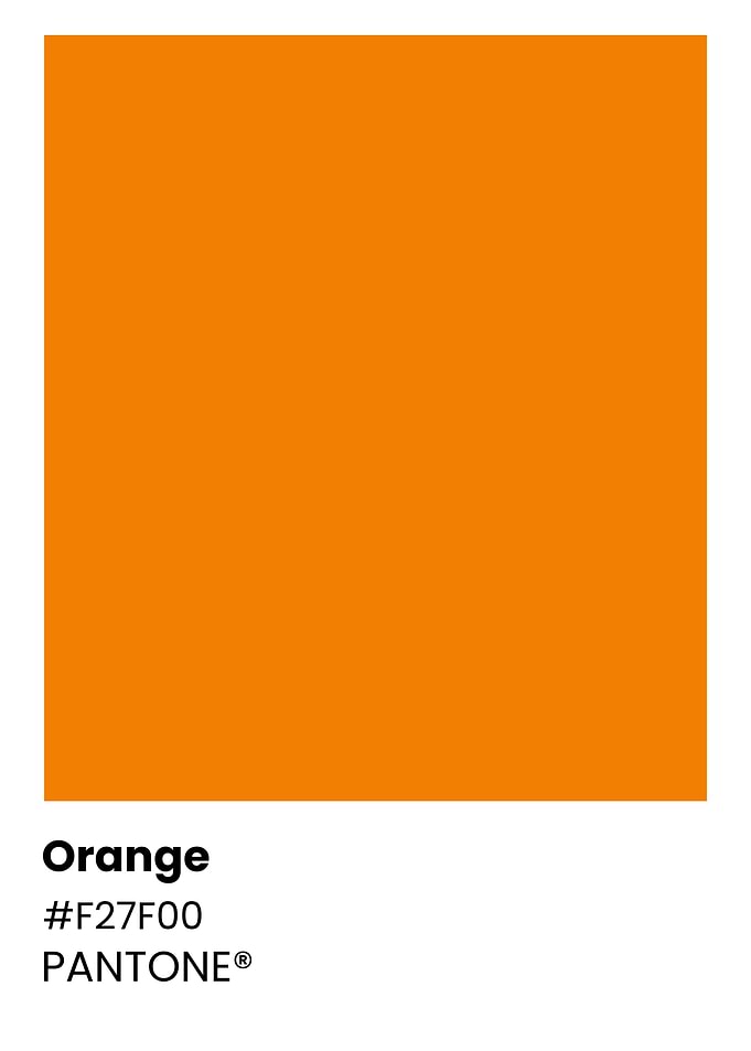 Pantone Orange Color Chart
