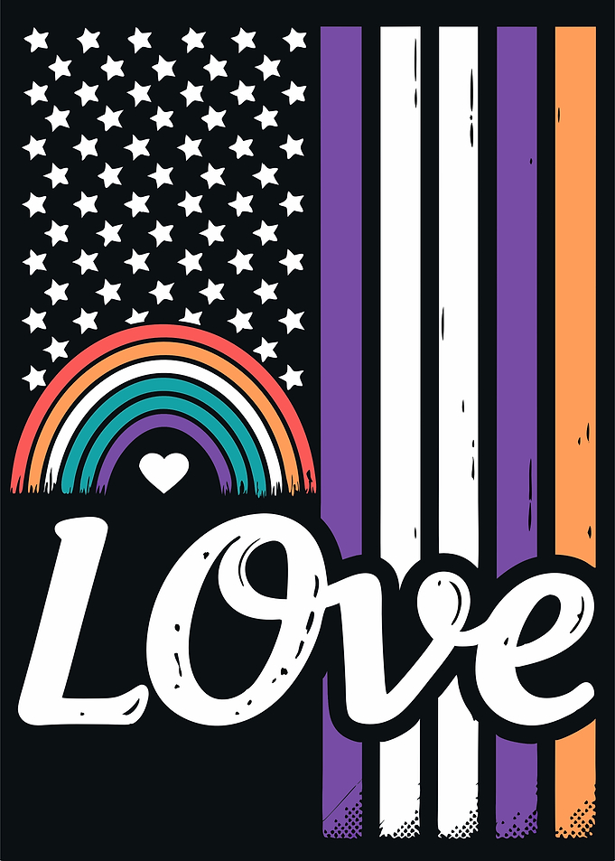 Rainbow Love Flag