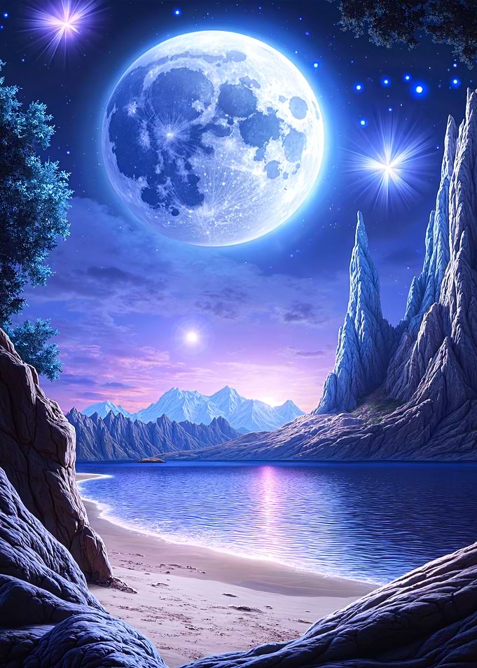 Fantasy Night Landscape