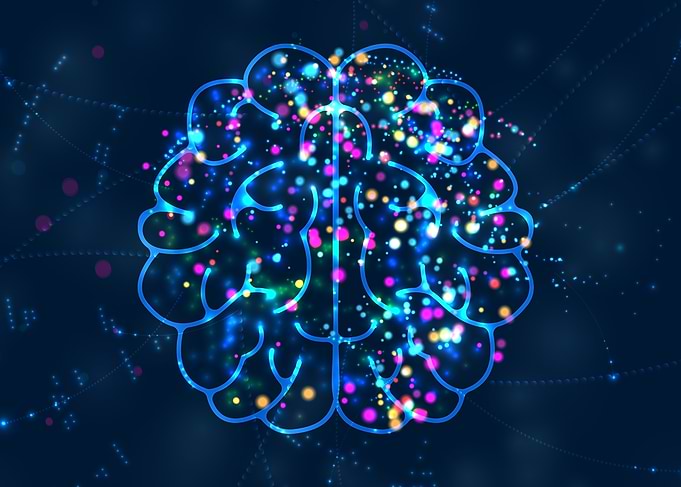 Glowing Brain Illustration