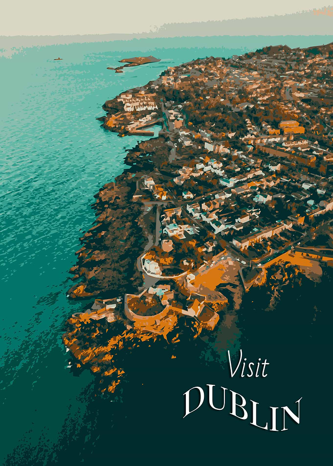 Dublin Coastline Poster