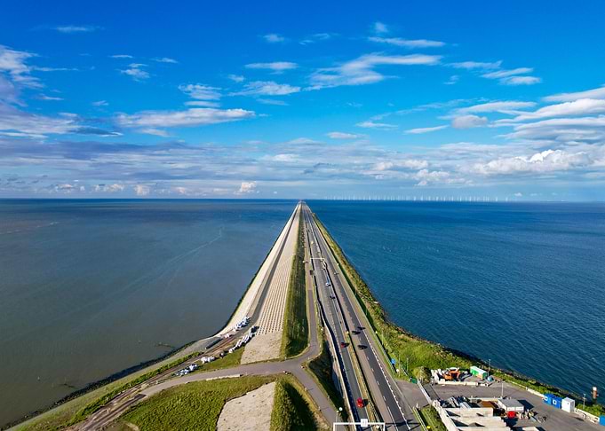 Aerial View of Coastal Highway