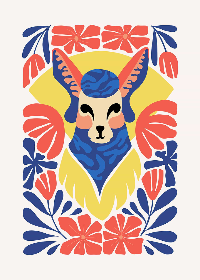 Folk Art Animal Print