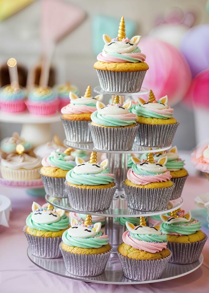 Unicorn Cupcakes Party