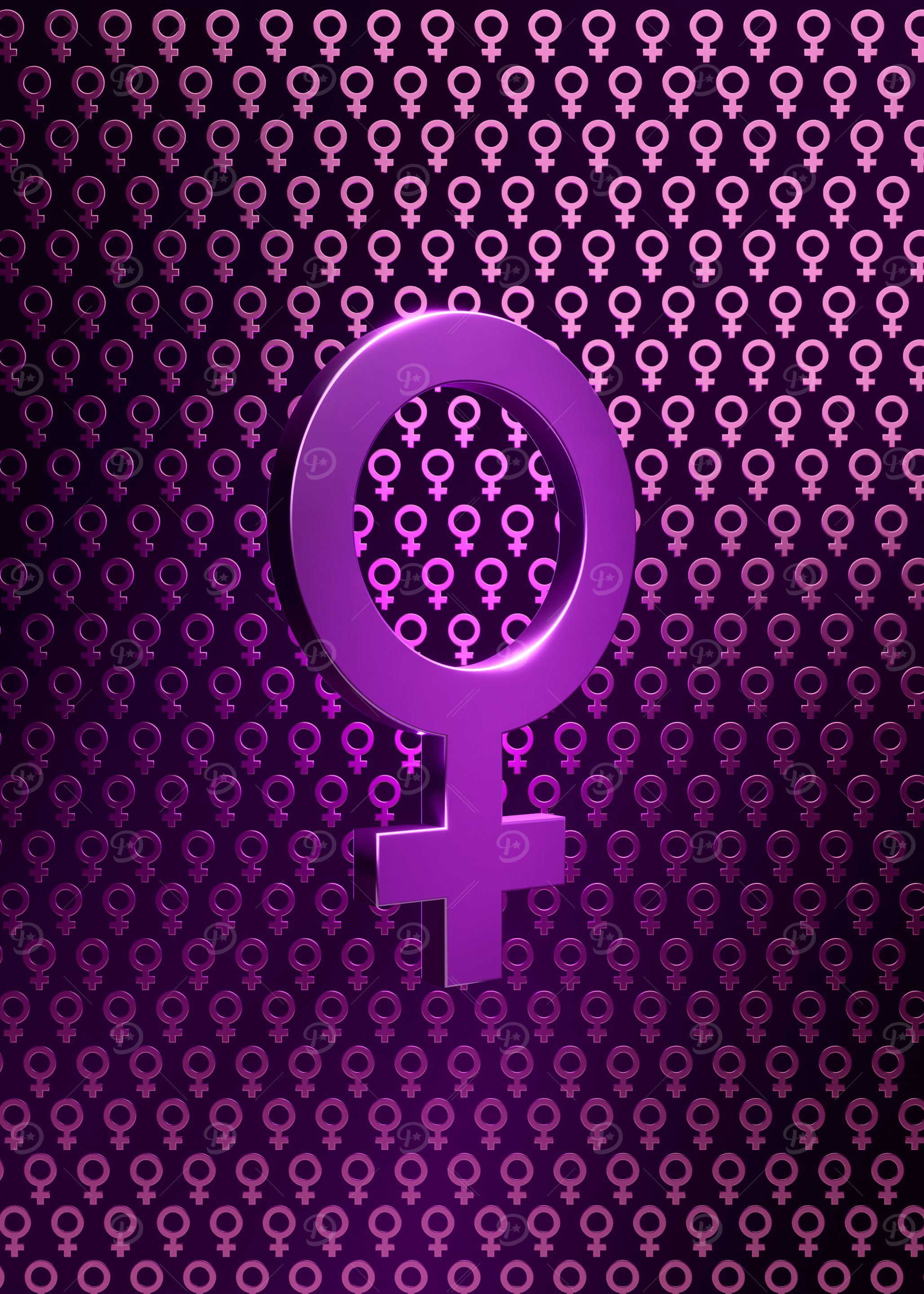 Purple Female Symbol