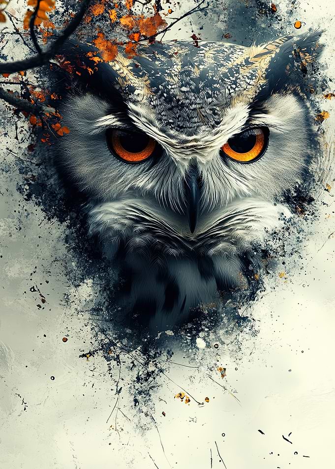 Owl in Autumn