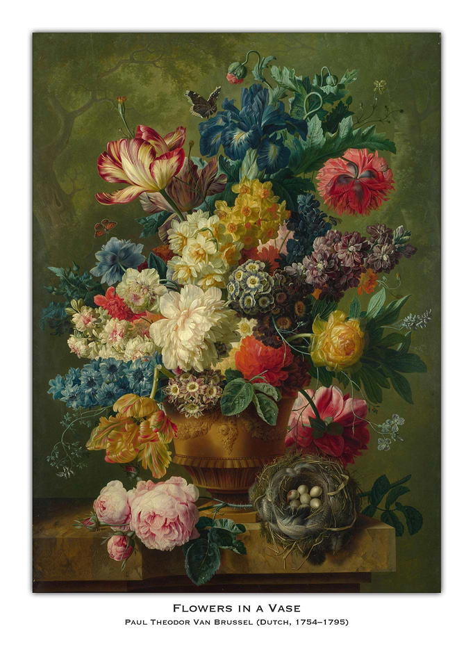 Flowers in a Vase Still Life