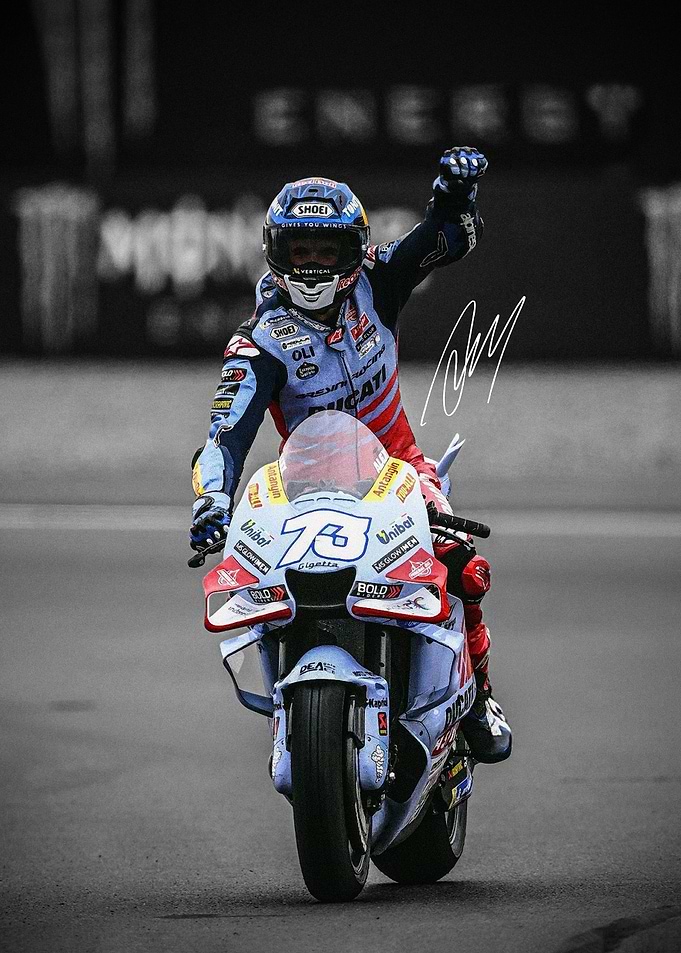 Alex Marquez Motorcycle Racer Victory