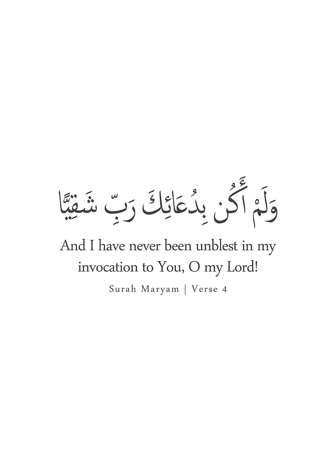 Surah Maryam | Verse 4