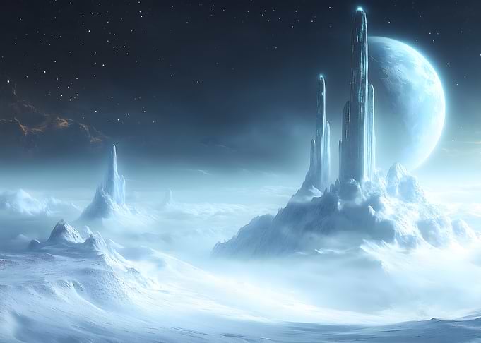 Futuristic Cityscape on a Distant Planet