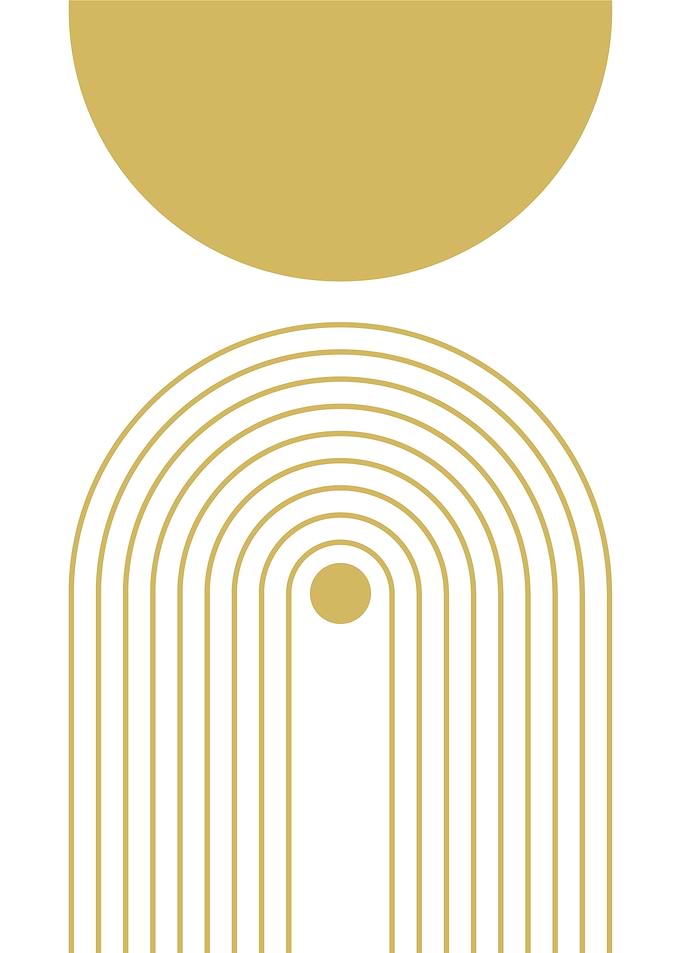 Golden Abstract Art