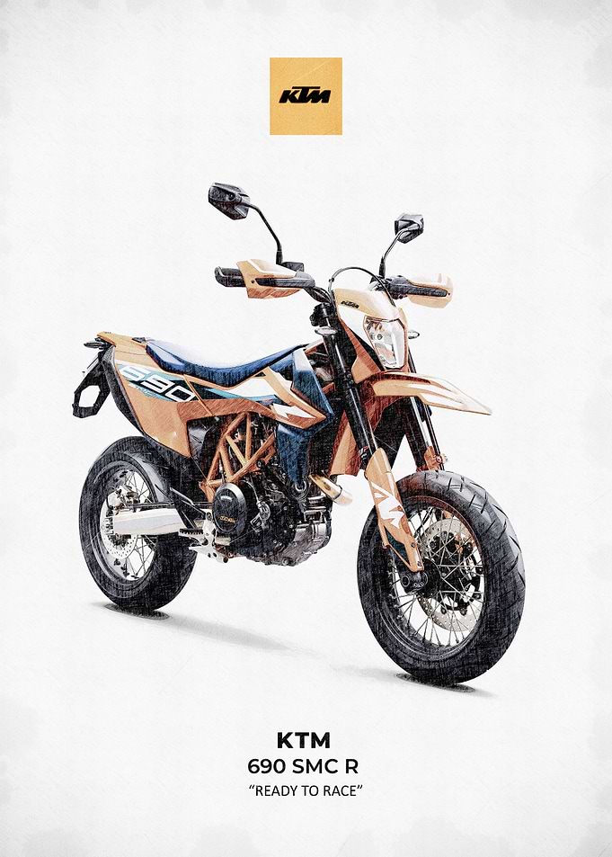 awesome sketch of KTM 690 SMC R