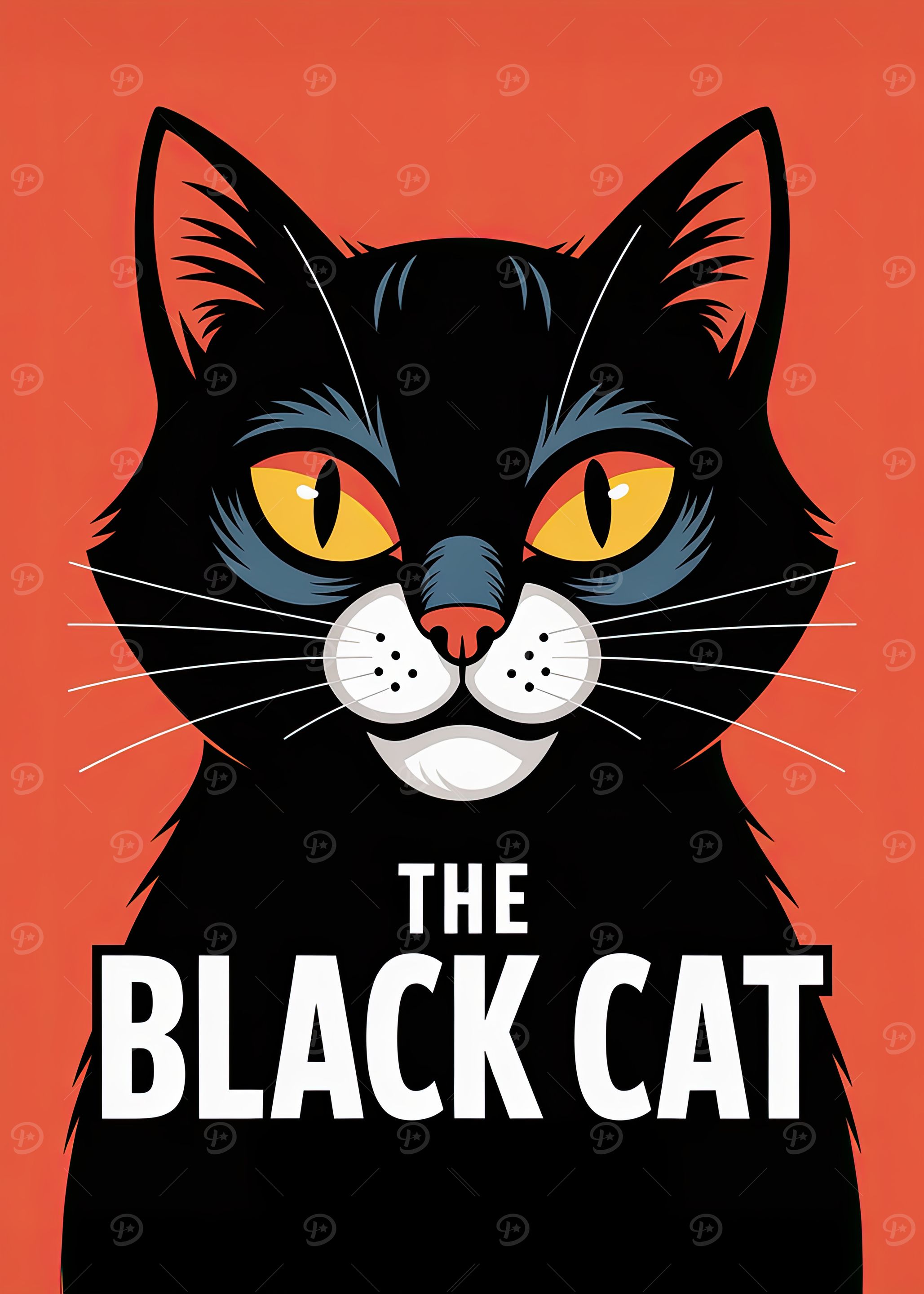 The Black Cat Illustration