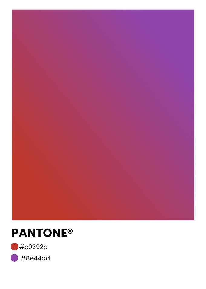 Pantone Color Gradient