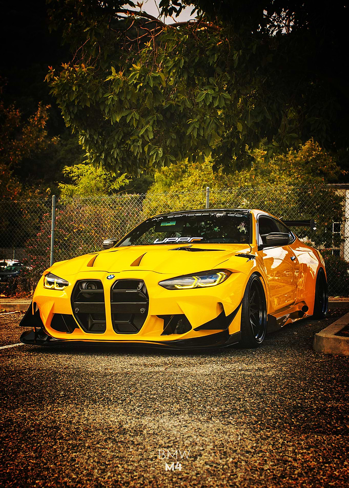 Yellow BMW M4