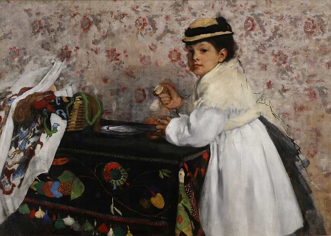 Young Girl in White Dress