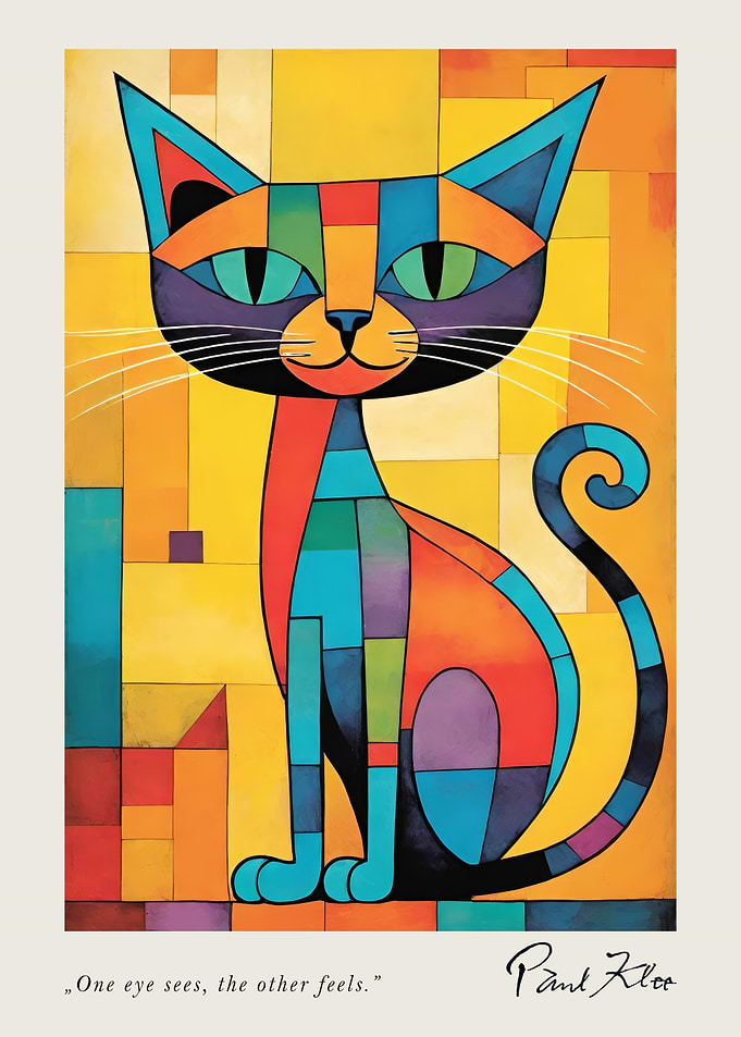 Colorful Cat Art