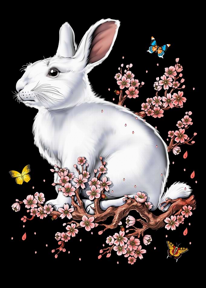 Rabbit Cherry Blossom