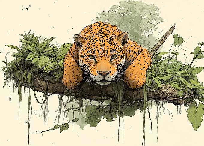Jaguar in Jungle