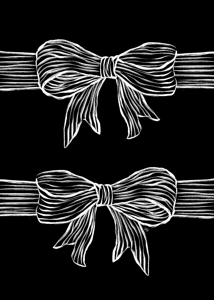 White Fashion Bows
