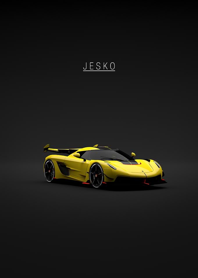 Koenigsegg Jesko Yellow - Front