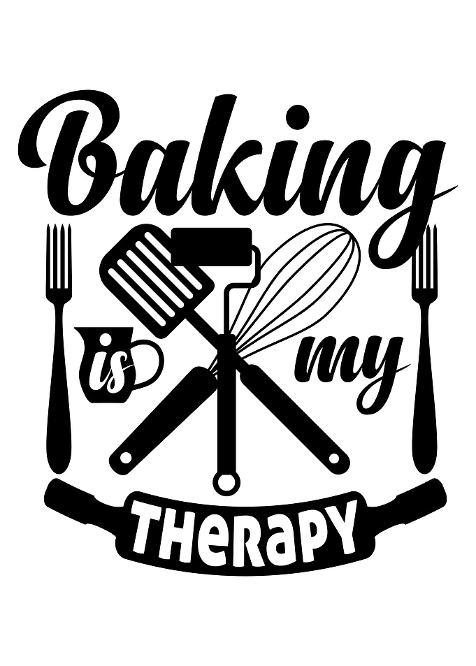 Baking is My Therapy - Funny Baking