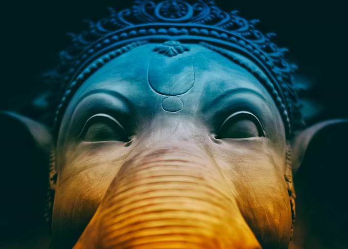Ganesha Statue Close-Up