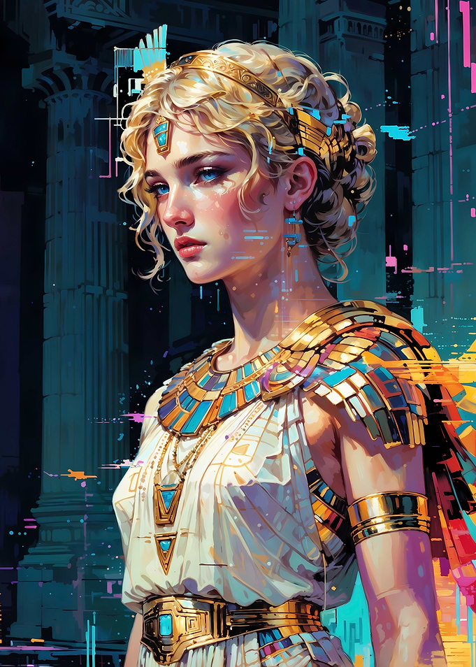 Luminous Aegis: Athena's Renaissance