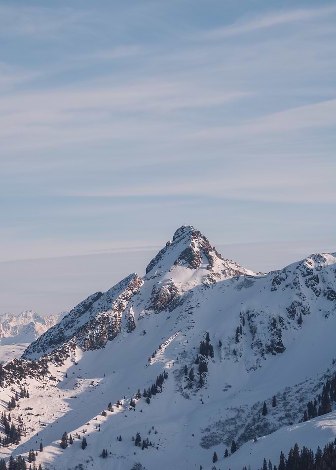Snowy Mountain Peak
