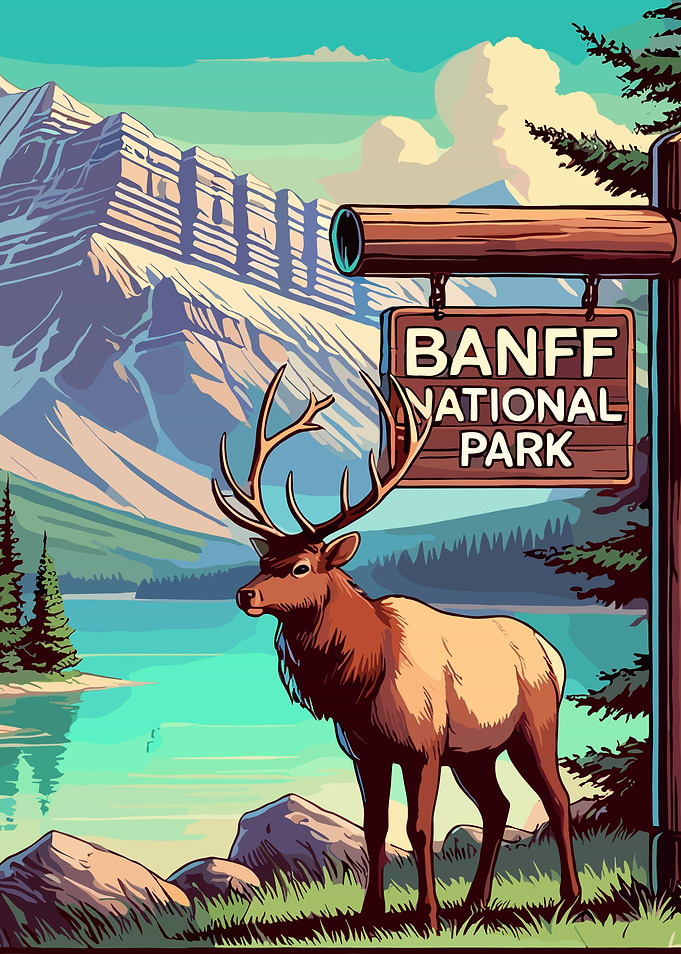 Banff National Park Elk